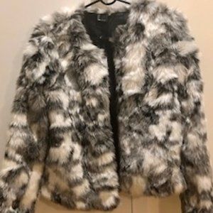 Love Token - Faux Fur Jacket Coat